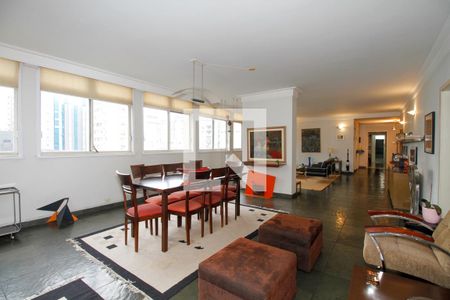 Sala de Estar e Jantar de apartamento para alugar com 3 quartos, 260m² em Jardim Paulista, São Paulo