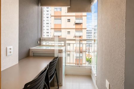 Varanda e Vista de kitnet/studio para alugar com 1 quarto, 20m² em Bela Vista, São Paulo