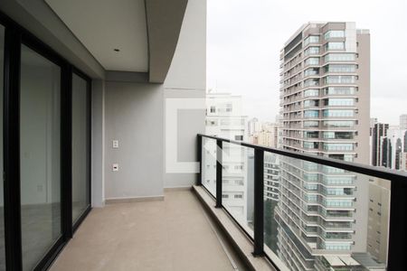 Varanda de kitnet/studio à venda com 1 quarto, 31m² em Indianópolis, São Paulo