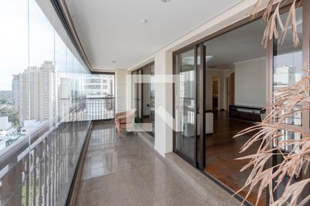 Varanda de apartamento para alugar com 4 quartos, 178m² em Campo Belo, São Paulo