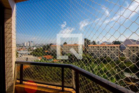 Varanda da sala de apartamento para alugar com 3 quartos, 86m² em Vila Scarpelli, Santo André