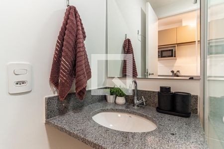 Banheiro de kitnet/studio para alugar com 1 quarto, 20m² em Campos Elíseos, São Paulo