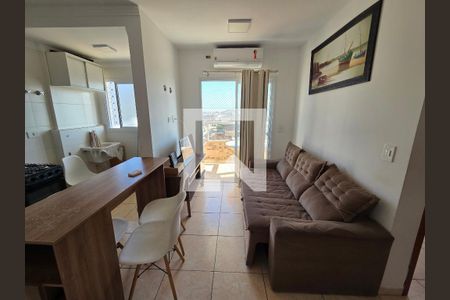 Sala de apartamento para alugar com 2 quartos, 57m² em Guilhermina, Praia Grande