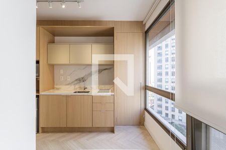 Sala/Cozinha de apartamento para alugar com 1 quarto, 30m² em Itaim Bibi, São Paulo