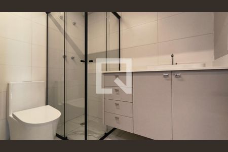 Banheiro de kitnet/studio à venda com 1 quarto, 28m² em Jardim Aurelia, São Paulo