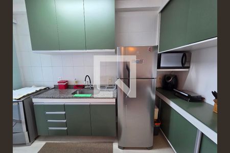 Cozinha de apartamento para alugar com 2 quartos, 55m² em Vila Assuncao, Praia Grande