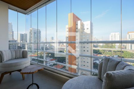 Varanda da Sala de apartamento para alugar com 2 quartos, 188m² em Cidade Monções, São Paulo