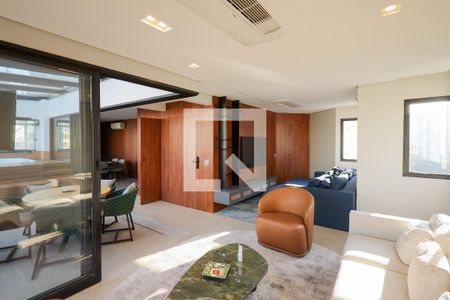 Sala de estar  de apartamento para alugar com 2 quartos, 188m² em Cidade Monções, São Paulo