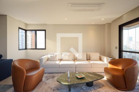Sala de estar  de apartamento para alugar com 2 quartos, 188m² em Cidade Monções, São Paulo