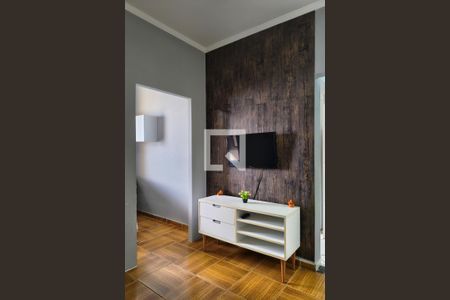 Sala de apartamento para alugar com 1 quarto, 39m² em Vila Tupi, Praia Grande