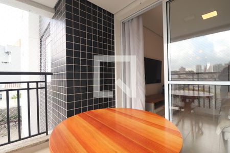 Varanda Sala de apartamento à venda com 3 quartos, 77m² em Vila Scarpelli, Santo André