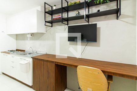 Sala de apartamento para alugar com 1 quarto, 24m² em Barra Funda, São Paulo