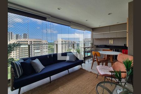 Varanda da Sala de apartamento à venda com 2 quartos, 125m² em Barra da Tijuca, Rio de Janeiro