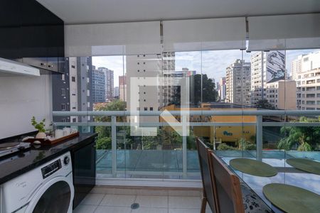 Varanda Gourmet de apartamento para alugar com 1 quarto, 33m² em Barra Funda, São Paulo