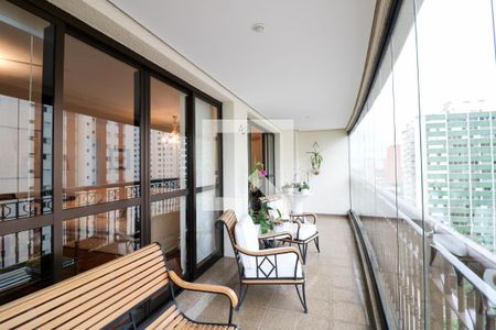 Varanda de apartamento à venda com 4 quartos, 188m² em Campo Belo, São Paulo