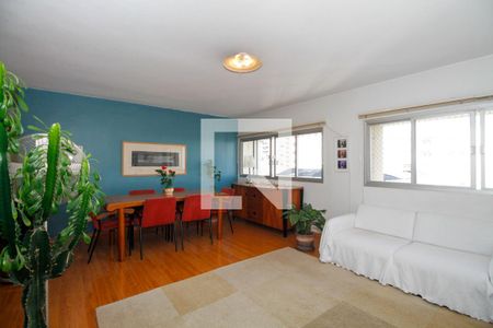 Sala de Estar e Jantar de apartamento à venda com 4 quartos, 175m² em Jardim Paulista, São Paulo