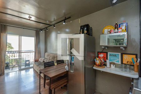 Sala/Cozinha de apartamento à venda com 1 quarto, 39m² em Vila Castelo, São Paulo