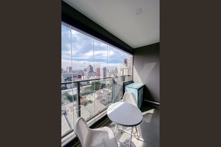 Varanda de kitnet/studio à venda com 1 quarto, 27m² em Pompeia, São Paulo