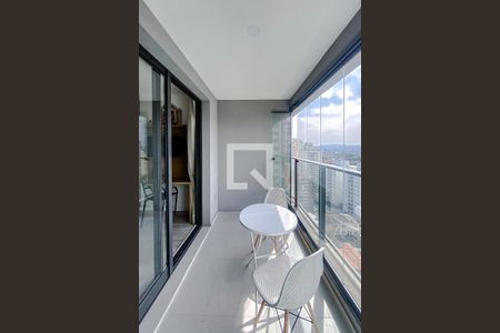 Varanda de kitnet/studio à venda com 1 quarto, 27m² em Pompeia, São Paulo