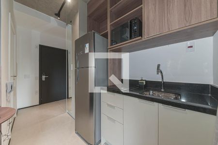 Studio - Cozinha de kitnet/studio para alugar com 2 quartos, 30m² em Santo Amaro, São Paulo