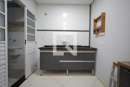 Cozinha de apartamento à venda com 2 quartos, 53m² em Parque Erasmo Assunção, Santo André