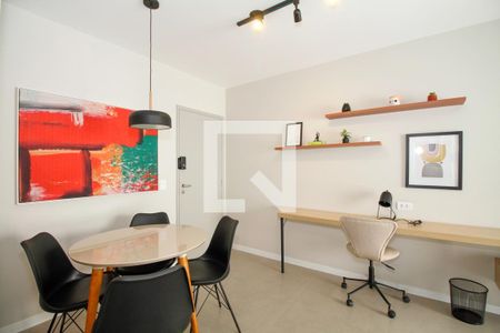 Sala de Estar e Jantar de apartamento para alugar com 1 quarto, 40m² em Jardim Paulista, São Paulo