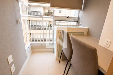 Varanda e Vista de kitnet/studio para alugar com 1 quarto, 20m² em Bela Vista, São Paulo