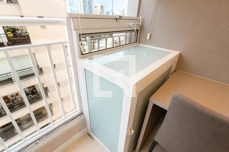 Varanda e Vista de kitnet/studio para alugar com 1 quarto, 20m² em Bela Vista, São Paulo