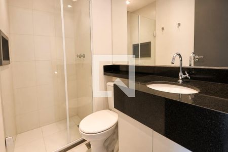 Banheiro de kitnet/studio para alugar com 1 quarto, 20m² em Bela Vista, São Paulo