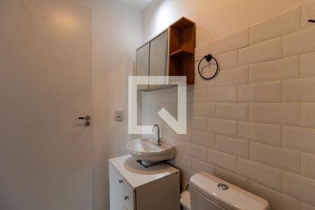 Banheiro da Suíte de apartamento para alugar com 1 quarto, 24m² em Barra Funda, São Paulo