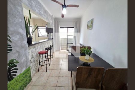 Sala de apartamento para alugar com 1 quarto, 47m² em Aviação, Praia Grande