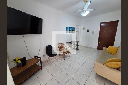 Sala de apartamento para alugar com 1 quarto, 52m² em Aviação, Praia Grande