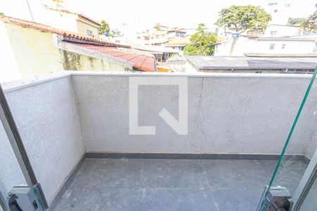varanda de apartamento à venda com 2 quartos, 55m² em Santa Branca, Belo Horizonte