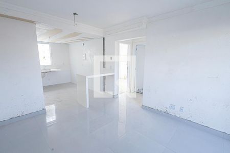 sala de apartamento à venda com 2 quartos, 55m² em Santa Branca, Belo Horizonte