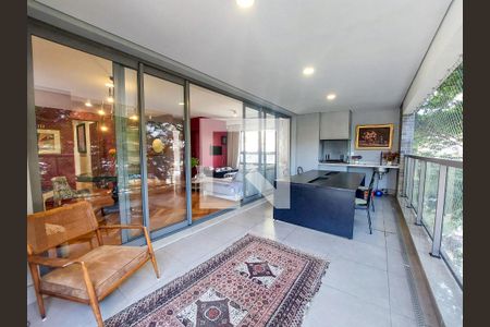 Sacada de apartamento à venda com 3 quartos, 170m² em Brooklin, São Paulo