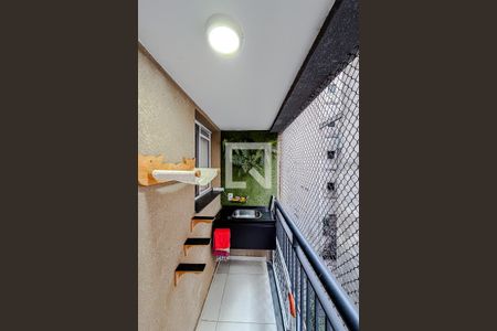 Varanda da Sala de apartamento à venda com 1 quarto, 28m² em Liberdade, São Paulo