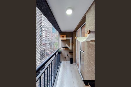 Varanda da Sala de apartamento à venda com 1 quarto, 28m² em Liberdade, São Paulo
