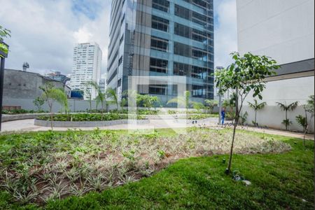 Área externa de kitnet/studio à venda com 1 quarto, 26m² em Pinheiros, São Paulo