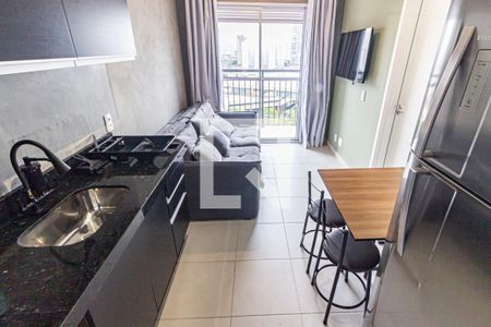 Sala/Cozinha de apartamento para alugar com 1 quarto, 30m² em Brás, São Paulo