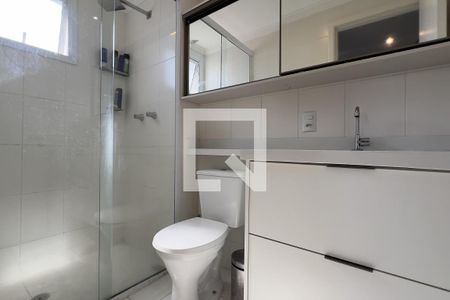 Banheiro da Suíte de apartamento à venda com 3 quartos, 74m² em Vila Barros, Guarulhos