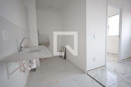 Cozinha de apartamento para alugar com 2 quartos, 32m² em Parque Erasmo Assunção, Santo André
