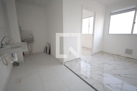 Cozinha de apartamento para alugar com 2 quartos, 32m² em Parque Erasmo Assunção, Santo André