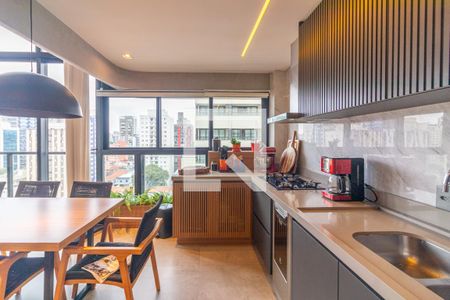 Sala/Cozinha de apartamento à venda com 2 quartos, 115m² em Vila Olímpia, São Paulo