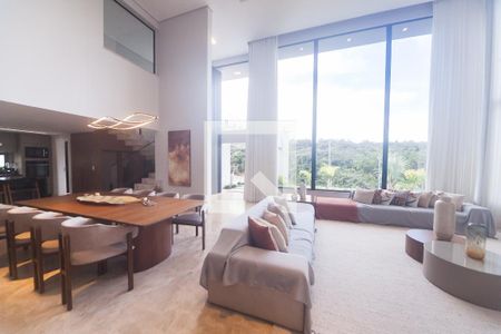 sala de casa de condomínio à venda com 4 quartos, 405m² em Casa Branca, Brumadinho