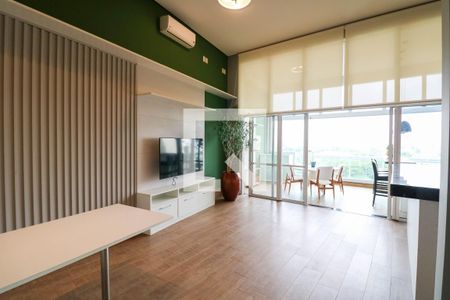 Sala / Cozinha de apartamento para alugar com 1 quarto, 85m² em Itaim Bibi, São Paulo