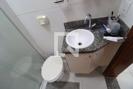 Banheiro Social de apartamento para alugar com 2 quartos, 45m² em Jardim Botânico, Uberlândia