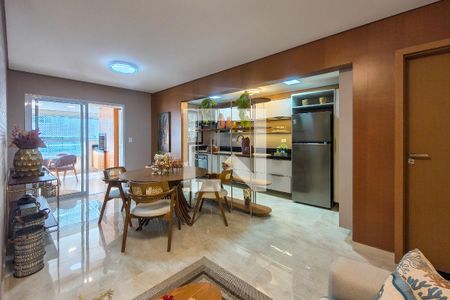 Sala de apartamento para alugar com 3 quartos, 117m² em Vilamar, Praia Grande