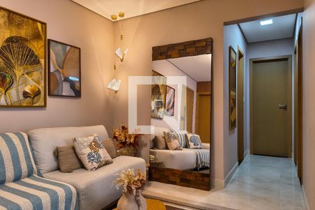 Sala de apartamento para alugar com 3 quartos, 117m² em Vilamar, Praia Grande