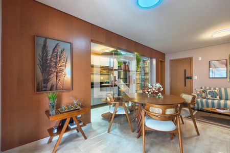 Sala de apartamento para alugar com 3 quartos, 117m² em Vilamar, Praia Grande