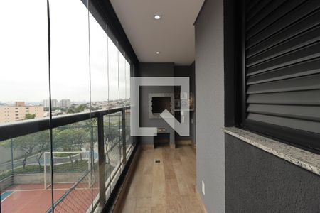 Varanda Gourmet de apartamento à venda com 2 quartos, 59m² em Parque das Nações, Santo André